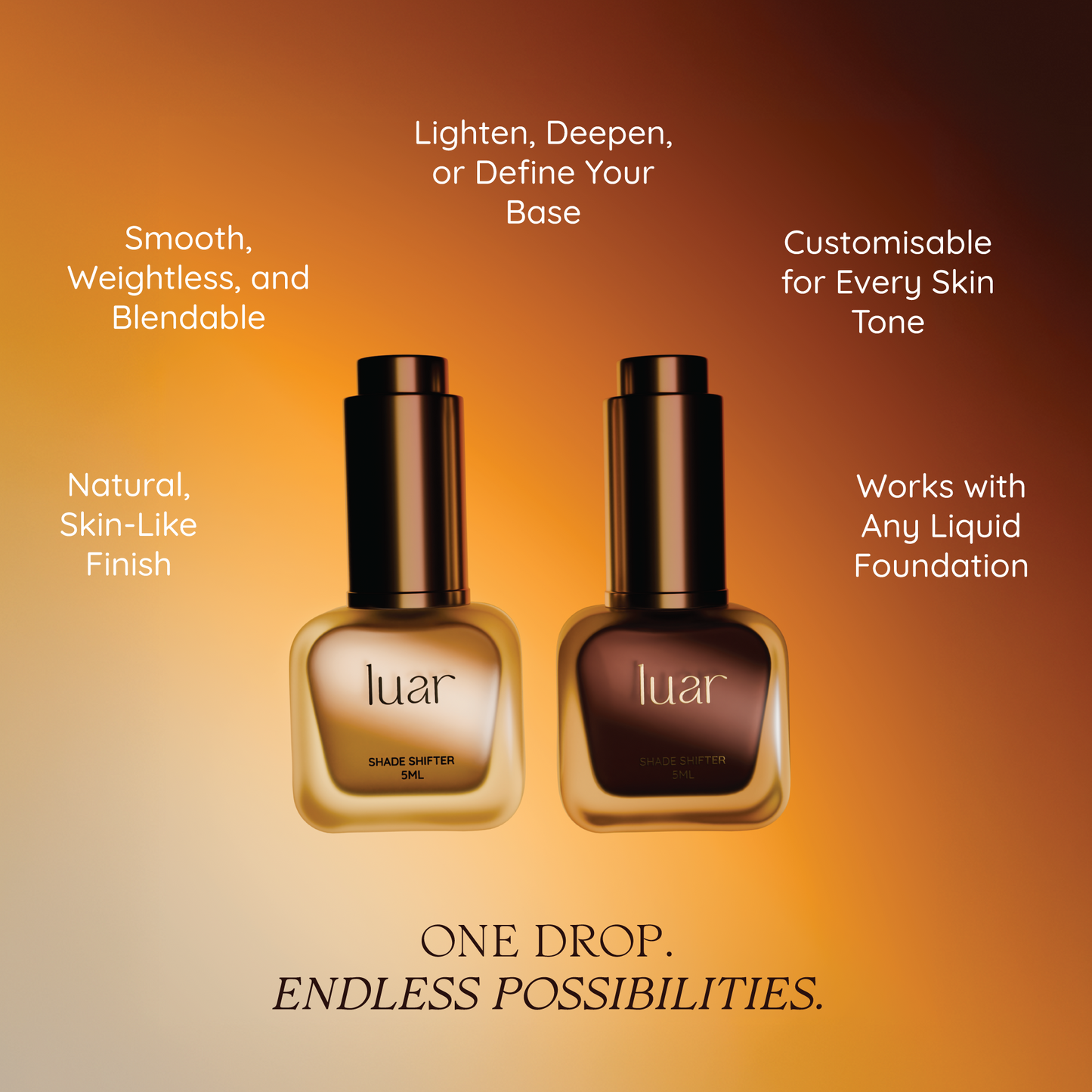 The Custom Base Set – 30 ml & 2 Shade Shifters