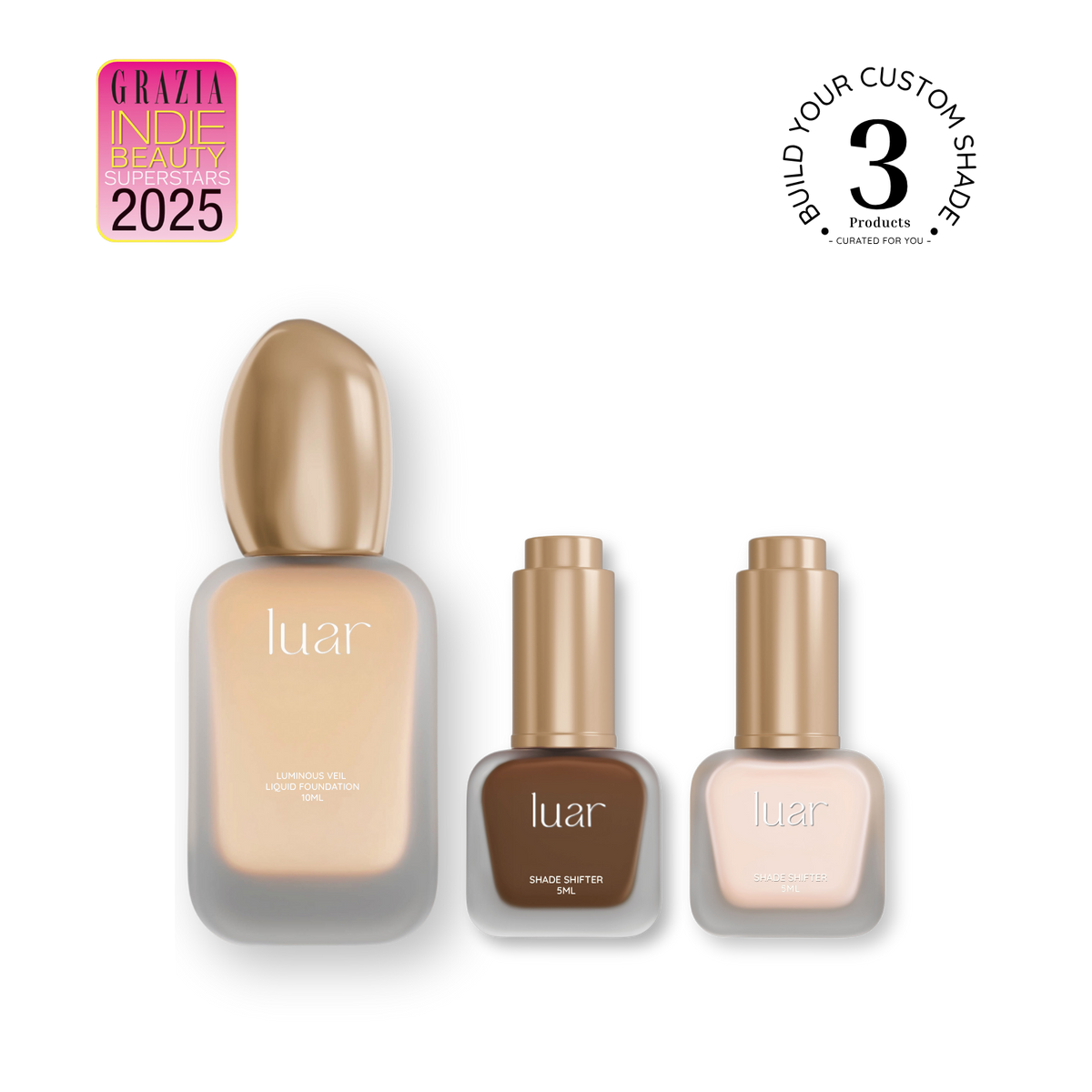 The Custom Base Set – 30 ml & 2 Shade Shifters