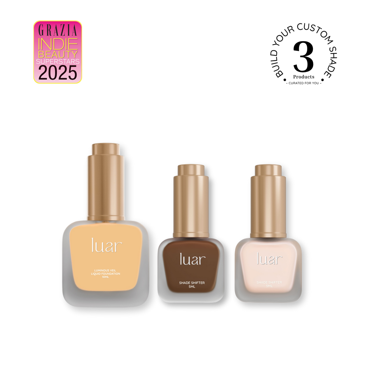 The Custom Mini Base Set – 10 ml & 2 Shade Shifters
