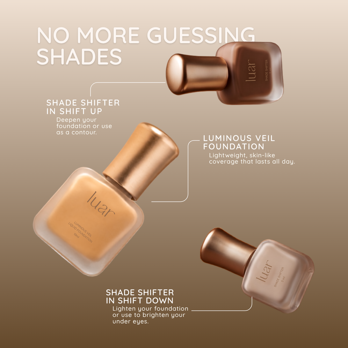 The Custom Mini Base Set – 10 ml & 2 Shade Shifters